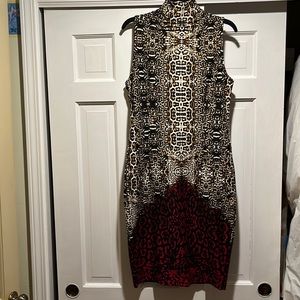 Form fitting animal print dress!
